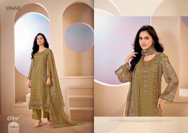 Glossy simar qirat cotton dress materials wholesale dealers
